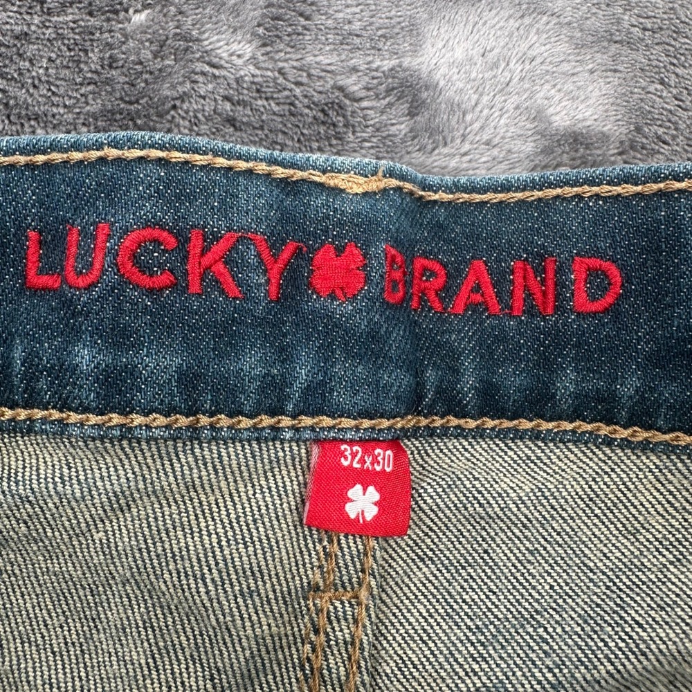 Lucky Brand 410 Athletic Straight Mens Jeans Blue‎ Medium Wash 32x30 RN80318 - Picture 8 of 9